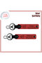 Ablaya Nostalgic Gift from Trabzon, Leather Keychain X2, Pomegranate Flower-Pomegranate Flower