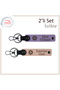 Stylish and Convenient Ship Themed Leather Set, Purple Violet-Kitten Mouth, Suitable for Your Friend