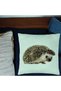 Pillowcase, Hedgehog Pattern, 40x40 Cm, Mint Green - 2