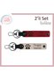 Exquisite Gift for Cat Loving Mothers, Heart Paw Motif Leather Keychain, Red-Powder