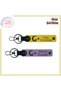 Heart Gift with Homeland Theme for Lovers – Child and Crescent Star Personal Keychain Set, Yellow-Purple
