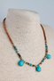 Special Design Handmade Women's Necklace with Turquoise Natural Stone (45 cm) - 5