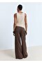 Lyocell Wideleg Lace-Up Pants - 4