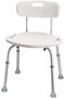 Bath Chair and Shower Chair with Back - Shower Seat for Elderly, Handicap, and Disabled, 300lb