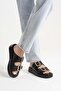 Casual Double Gold Buckle Daily Comfortable Stylish Women's Slippers - 3