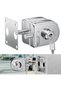 Ranbo 304 Stainless Steel Glass Door Lock Floor Latch Lock Bolt Ground Lock for Bathroom Toilet Shop - 2