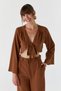 Rope Tie Suit Brown - 3