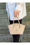 Nçs Mink Women's Hand and Shoulder Bag – Stylish Metal Detail, Medium Size (En:19Xboy:17) - 5