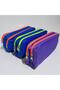 Pencil Bag Double Eyed Pencil Case Pen Holder (Mixed Color 1 Piece)