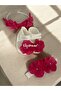 Hydrangea Maternity Mother's Crown Bandana and Baby Booties - 6
