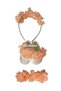 Laser Floral Maternity Mother's Crown Bandana and Baby Booties - 4
