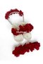 Laser Floral Maternity Mother's Crown Bandana and Baby Booties - 2
