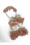 Laser Floral Maternity Mother's Crown Bandana and Baby Booties