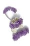 Laser Floral Maternity Mother's Crown Bandana and Baby Booties - 5