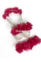 Laser Floral Maternity Mother's Crown Bandana and Baby Booties - 3