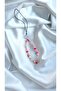 Transparent Acrylic Teddy Bear Colorful Beaded Phone Charm - 4