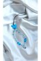 Blue Butterfly and Star Beaded Phone Charm with Pearl - 3