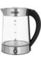 Glass Electric Kettle Set, 2200W, 3 Pieces, WK-0815GT - Black - 4