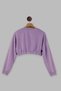 Elastic Hem Crop Sweatshirt - 4