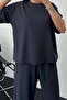 Women's Modal Fabric Short Sleeve Tracksuit Set 3081 - 3