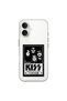 iPhone 16 Compatible Transparent Case with Kiss Design