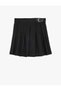 5Wkg70006Aw 999 Black Girl's Viscose Woven Skirt