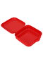 Saif Gallery Plastic Lunch Box, 630ml, Racing Car Design - Red - 2