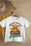 Chilling Sweet Dog Printed Cotton Circle Neck Short Sleeve Youth and Children Tshirt