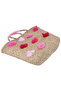 Thermos Bag Made of Woven Straw - Light Brown, 50x36 cm - 2