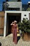 Pinterest Design Slit One Shoulder Asymmetrical Blouse Tie-Up Wide Leg Pants Double Linen Suit - 4