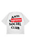 Unisex Oversize Anti Social Suprem Printed Thick Fabric (240Gsm) T-Shirt - 2