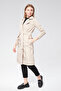 Women's Double Breasted Neckline Belted Trench Coat - 5