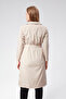 Women's Double Breasted Neckline Belted Trench Coat - 7