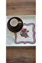 Çaycım Embroidered Linen Square Coasters Set of 6 - 4