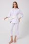 Joyed White Karate Suit Unisex Suit with Belt Alpaca Soft Texture and Bright Look - 4