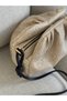 Women's Woven Textured Women's Shoulder Bag with Zipper and Snap Closure En25 Boy15 - 4