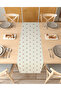 Strawberry Beige Cream Patterned Special Design Runner Digital Printed Decorative Tablecloth Stylish Home Decoration