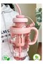 1300 ml Detox Water Bottle, Sports Flask with Straw and Strainer, Carrying Handle, Large Water Bottle for School, Travel - 2