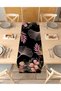 Flower Pink Patterned Special Design Runner Digital Printed Decorative Tablecloth Modern Home Decoration