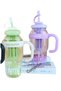 1300 ml Detox Water Bottle, Sports Flask with Straw and Strainer, Carrying Handle, Large Water Bottle for School, Travel - 5