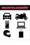 Helmet Pink Hello Kitty Motor Helmet Sticker - 3