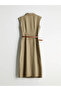 Belted Shirt Dress - 3