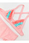 Pink Kuruvase Collar Girls' Bikini Set - 3