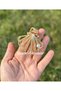 Trend Luxury Big Metal Pearl Shell Clam with Clothespin Buckle Gold Gold - 3