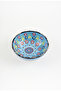 2 Pieces Handmade Light Blue-White Tulip Motif 15 cm Ceramic Bowl Set - 4