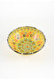 20 cm Ceramic Bowl with Handmade Yellow Tulip Motif