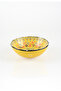 20 cm Ceramic Bowl with Handmade Yellow Tulip Motif - 4