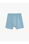 Boy's Blue Cotton Printed Shorts - 2