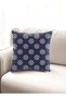 Smr Ship Rudder Patterned Modern Throw Pillow Decorative Cushion Soft White Blue Colored - 2