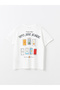  Crew Neck Printed Short Sleeve Women's T-Shirt - 6